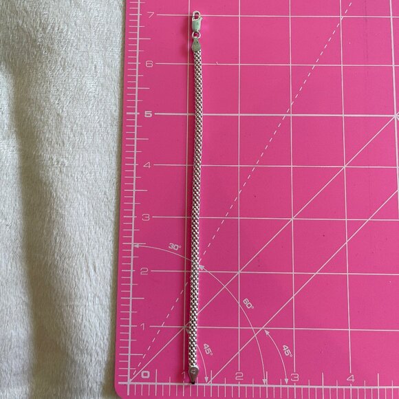 Sterling Silver from ITALY - Serpentine Chain or Cobra Chain 7 inch bracelet. - Picture 2 of 6